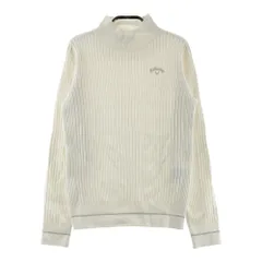 サイズ：M CALLAWAY キャロウェイ  モックネック 長袖 ニットセーター  ホワイト系 [240101568931] ゴルフウェア レディース ストスト