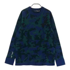 サイズ：M RLX ラルフローレン  ニット セーター カモフラ ネイビー系 [240101591454] ゴルフウェア メンズ ストスト