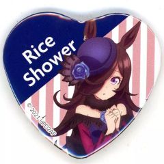 ウマ娘 ハート型缶バッジ ライスシャワー - メルカリ