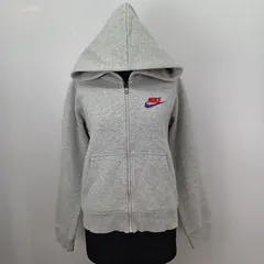 NIKE　ナイキ ジップアップ パーカー　裏起毛　グレー　Мサイズ