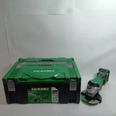 HiKOKI ハイコーキ グラインダー G1210DA グリーン 程度A 充電器・充電池2個・ケース付 コードレス式 100mm 10.8v 4.0Ah J330230