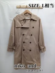 7927　niko and...（ニコアンド）　トレンチコート　L相当