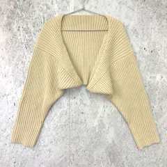 SENSE OF PLACE by URBAN RESEARCH センスオブプレイスバイアーバンリサーチ ニット ボレロ カーディガン アイボリー ONE-SIZE 〇◇