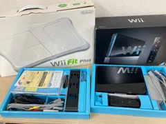 ÷ ０ 初期化済み 動作確認済み Nintendo 任天堂 Wii Wii Fit Plus セット 黒 ブラック【ゲーム機本体】【2】