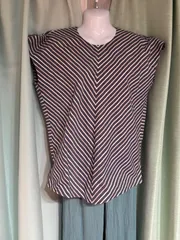 leilian ストライプ柄 半袖シャツ☆