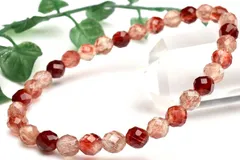 【１点物】AAA☆数量限定！聖石 アンデシン　5.5mm　64面カット ブレスレット パワーストーン 天然石 _U8660