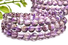 内包美 スーパーセブンアメジスト　5mm　3連タイプ ブレスレット パワーストーン 天然石 _BG6280-5