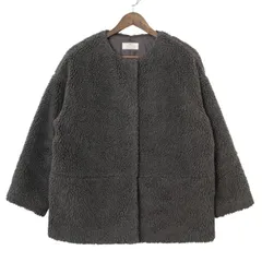 JOURNAL STANDARD relume ジャーナルスタンダードレリューム ウォッシャブルボアブルゾン チャコールグレー F