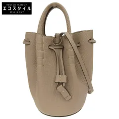 TOD'S トッズ 美品 バケットバッグ マイクロ 2wayバッグ レディース グレージュ