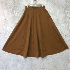 earth music&ecology アースミュージックアンドエコロジー スキスカ ロング スカート ライトブラウン Fサイズ 〇◇