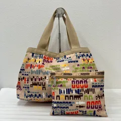 8187　LeSportsac レスポートサック　トートバッグ　ハンドバッグ　モリー　ベージュ　レディース　軽量　カジュアル　シンプル　ポーチ付
