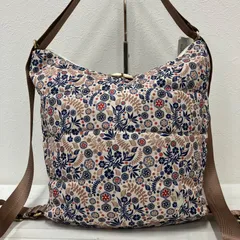 8155　ROOTOTE　ルートート　タグ付き　2way　トートバッグ　リュックサック　花柄　フラワー　ベージュ　ネイビー　レディース　軽量　ダウン　フェザー　フェザールー　キルティング　シンプル　カジュアル