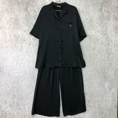 gelato pique ジェラートピケ サテン シャツ + サテン ロング パンツ NVY ネイビー ONESIZE □□☆