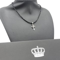 定価5.4万☆Justin Davis オニキス装飾クロスネックレス2 - メルカリ