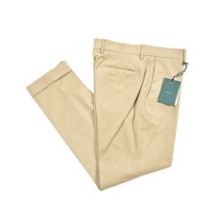 BERWICH☆新品4万円ベルウィッチ リヨセル×リネン生地パンツ46ベージュ