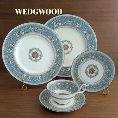 20.5㎝☆マイセン ピアスエッジ 美品 小花 フワラー 金彩 透かし