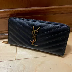 良品 サンローラン ラウンドファスナー 長財布