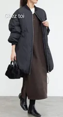 Chez toi ファイバーダウンMA-1コート