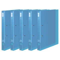 新品 コクヨ ファイル リングファイル スリム A4 縦 220枚収容 2穴 ライトブルー 5冊セット フ-URFC430LBX5
