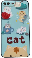 新品 KOLO【cat 猫】iPhone対応 7plus 8plus スマホケース かわいい 可愛い ねこ 猫 ネコ カバー(薄水色) iPhone7plus/8plus
