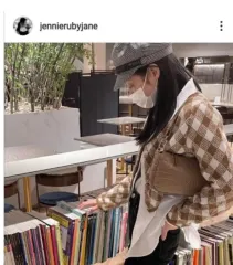 未使用 BLACKPINK ジェニ CHECK アーガイル カーディガン