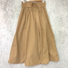 earth music&ecology アースミュージックアンドエコロジー レース アップスカート ベージュ Fサイズ □〇