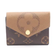 ルイ・ヴィトン LOUIS VUITTON 三つ折り財布 ポルトフォイユ ゾエ M80725 PVCコーティングキャンバス ポルトフォイユ・ゾエ レディース Used A