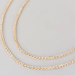 18金 K18 男女兼用 デザインネックレス 1.45ｇ 45㎝ E106