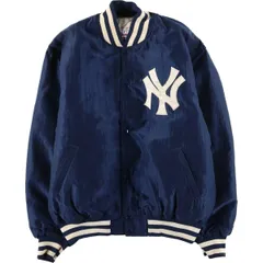 古着 90年代 スターター Starter MLB NEW YORK YANKEES ニューヨークヤンキース ナイロンスタジャン アワードジャケット/evb033247