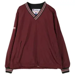 古着 90~00年代 チャンピオン Champion Vネック ナイロンプルオーバー メンズS相当/eaa606588