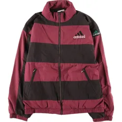 古着 90年代 アディダス adidas EQUIPMENT エキップメント ボーダー柄 バックロゴ ウインドブレーカー メンズM相当/eaa607259