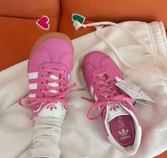 アディダス ガゼル ピンク レディース スニーカー (240-245)