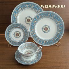 20.5㎝☆マイセン ピアスエッジ 美品 小花 フワラー 金彩 透かし