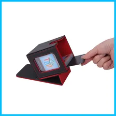 【人気商品】トップローダー1個 セパレーター ポケモンカードゲームなど全てのカードゲーム対応 遊戯王 三重スリーブ対応 2個付き 二重 縦入れ 100枚 (ブラック＆レッド) ローダーでデッキ内容が一目でわかる デッキケースLook おもちゃの神様