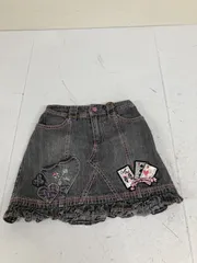 送料無料★mezzo piano メゾピアノ★デニムスカート　ミニスカート★女の子　キッズ　130 子供　#80114skk