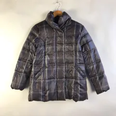 Golden Bear ダウンジャケット レディース L グレーパープル×チェック 3112202601090001のサムネイル