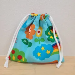 ハンドメイド　コップ袋　給食袋　入園準備　入学準備　巾着袋