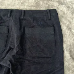 FRED PERRY フレッドペリー　ネイビー　クロップドパンツ　Sサイズ