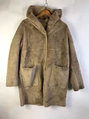 ZARA フェイクムートンコート レディース M ベージュ 3112202601090002