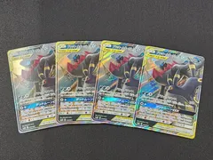 PC　ポケモンカード　ブラッキー&ダークライGX　RR仕様　010/031　SMM　4枚セット　※商品説明文確認