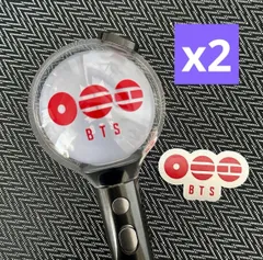 2セット★アミボム用BTS comeback ★2026worldtourロゴステッカー赤