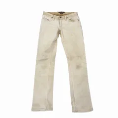 Ralph Lauren ラルフローレン MADISON 888 デニムパンツ ジーンズ ボトムス スリム ベージュ サイズ7 S レディース 【中古】