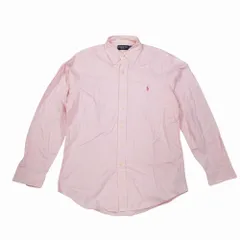 Ralph Lauren ラルフローレン PINK PONY ピンクポニー ロゴ刺しゅう ボタンダウン オックスフォードシャツ 長袖 S メンズ 【中古】