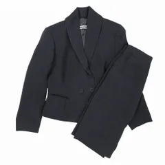 JILSANDER+ ジルサンダー プラス ウール シルク スカート スーツセットアップ ダブルブレスト ダークグレー 36 S レディース 【中古】