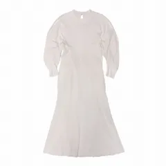 極美品 21ss Mame Kurogouchi マメ クロゴウチ Classic Cotton Dress WHITE ワンピース ドレス サイズ2 M 白 レディース 【中古】のサムネイル