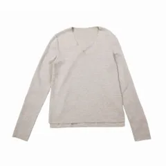 FOXEY フォクシー Knit Top MY FAVORITE V 39603 Vネック ニット セーター 長袖 トップス ベージュ サイズ40 M レディース 【中古】