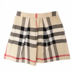 良品 BURBERRY CHILDREN バーバリー チルドレン チェック柄 ミニ スカート 12Y 150cm ベージュ 子供服 女の子 キッズ 【中古】