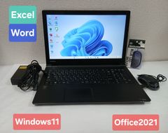東芝 ノートパソコン Windows11 Office2021 エクセル ワード