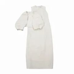 CLANE クラネ 14112-5062 23SS 2WAY BOLERO ONE PIECE ボレロワンピース 半袖 ロング丈 ホワイト 1 S レディース 【中古】