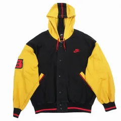 Nike Air Jordan Vintage ナイキ スウェット スタジャン Sweatshirt Hoodie Mens Medium OG Flight Swoosh 90s イエロー M 【中古】